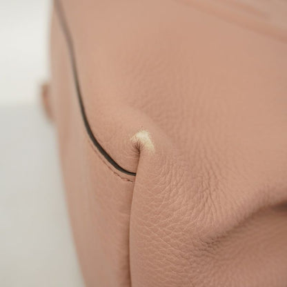 Gucci Shoulder Bag Soho 308982 Leather Pink Beige Chien Pan Gold Hardware Women