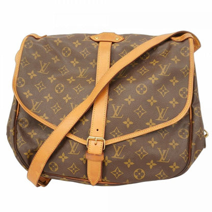 Louis Vuitton Shoulder Bag Monogram Saumur 35 M42254 Brown Ladies