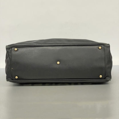 Chanel Tote Bag Camellia Lambskin Black Chien Pan Gold Hardware Women's