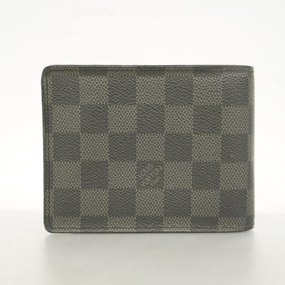 Louis Vuitton Wallet Damier Graphite Portefeuille Florine N63074 Black Men's