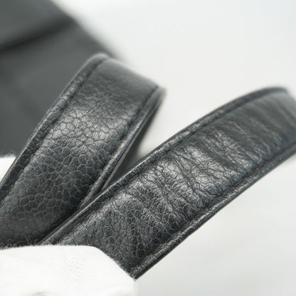 Chanel Tote Bag Choco Bar Caviar Skin Black Silver Hardware Women