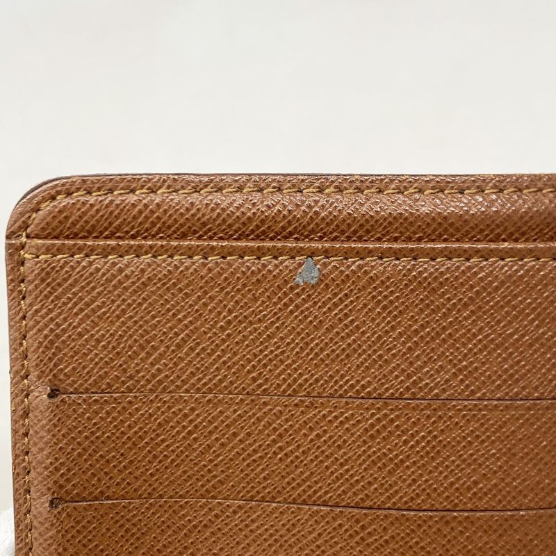 Louis Vuitton Wallet Monogram Porte Papier Zip M61207 Brown Ladies