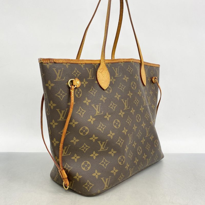 Louis Vuitton Tote Bag Monogram Neverfull MM M40156 Brown Ladies