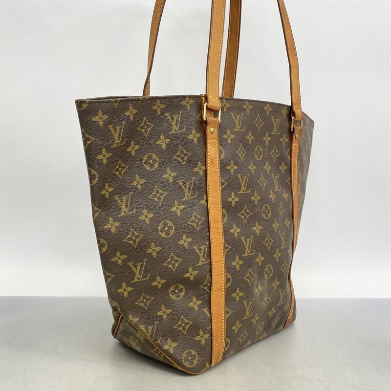 Louis Vuitton Tote Bag Monogram Sac Shopping M51109 Brown Ladies