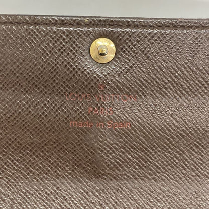 Louis Vuitton Damier Portefeuille Sarah N61734 Ebène Women's Long Wallet
