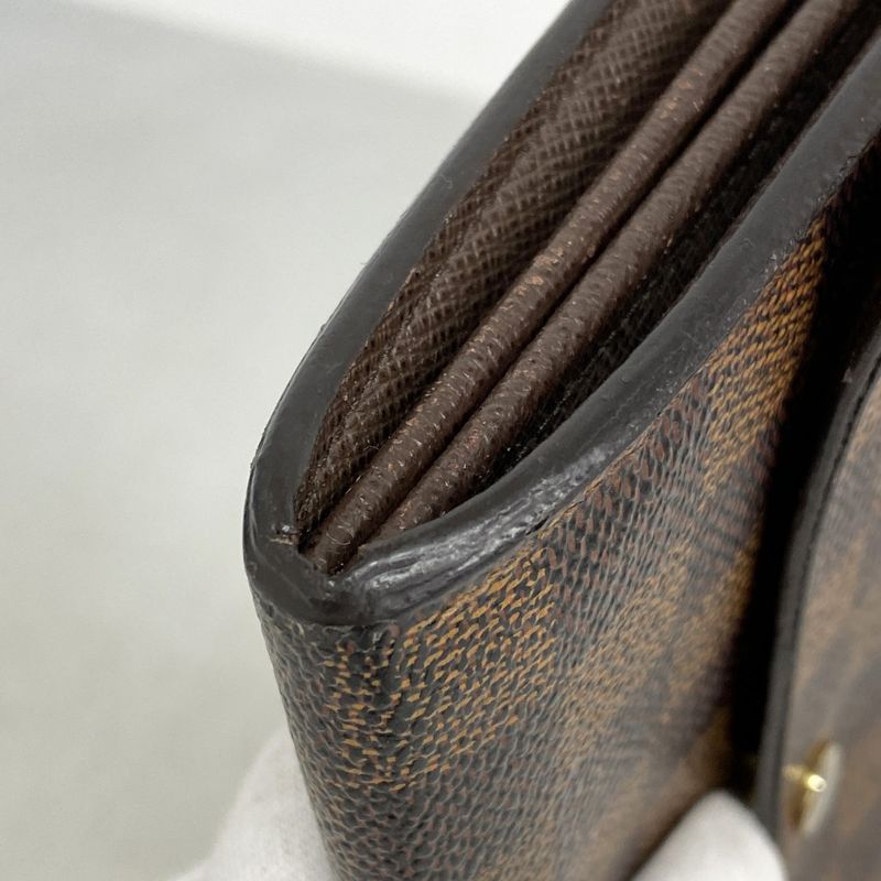 Louis Vuitton Damier Portefeuille Sarah N61734 Ebène Women's Long Wallet