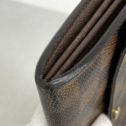 Louis Vuitton Damier Portefeuille Sarah N61734 Ebène Women's Long Wallet