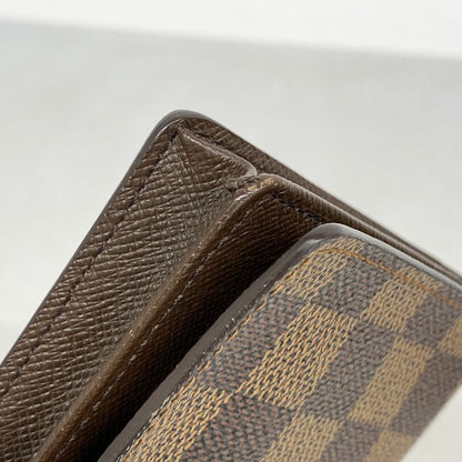 Louis Vuitton Long Wallet Damier Porte Cult Cles Di N60825 Ebène Men Women