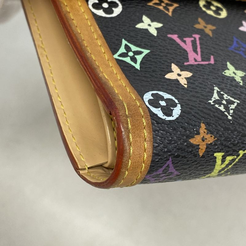 Louis Vuitton Trifold Long Wallet Monogram Multicolor Porte Trésor International
