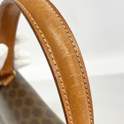 Celine Handbag Macadam PVC Brown Gold Hardware Women