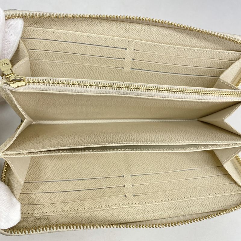 Louis Vuitton Damier Azure Zippy Wallet N41660 White Ladies