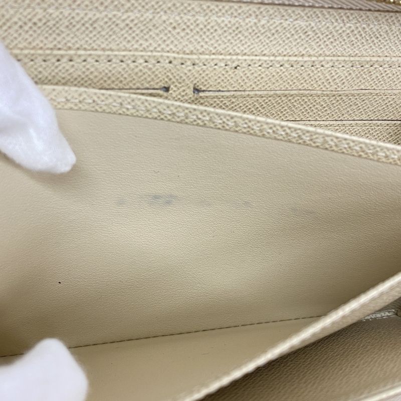 Louis Vuitton Damier Azure Zippy Wallet N41660 White Ladies