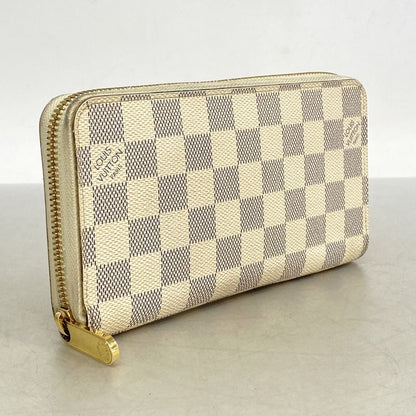 Louis Vuitton Damier Azure Zippy Wallet N41660 White Ladies