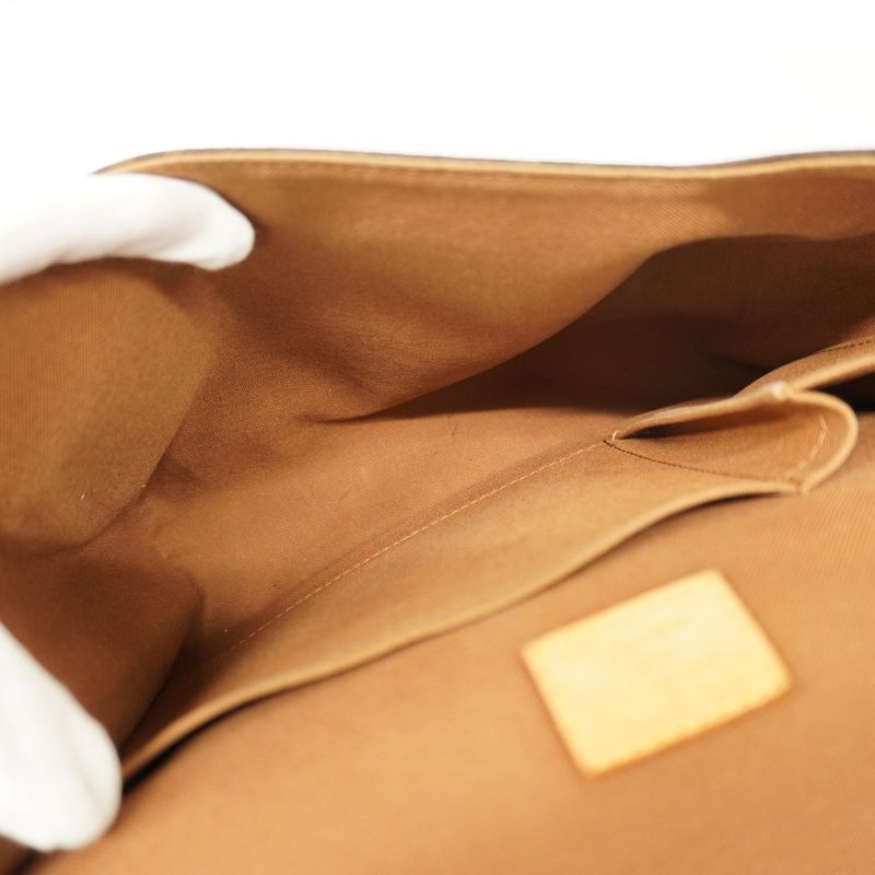 Louis Vuitton Shoulder Bag Monogram Messenger Bosfort PM M40106 Brown Men's