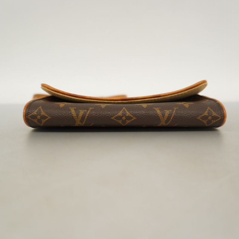 Louis Vuitton Shoulder Bag Monogram Pochette Twin PM M51854 Brown Ladies