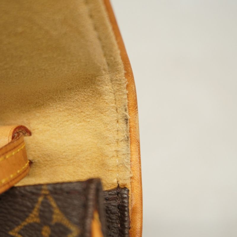 Louis Vuitton Shoulder Bag Monogram Pochette Twin PM M51854 Brown Ladies