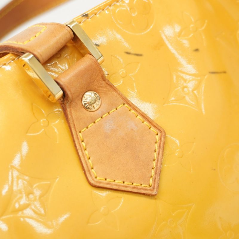 Louis Vuitton Tote Bag Vernis Houston M91004 Beige Women's