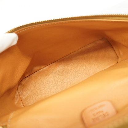 Celine Vanity Bag Macadam PVC Brown Gold Hardware Women