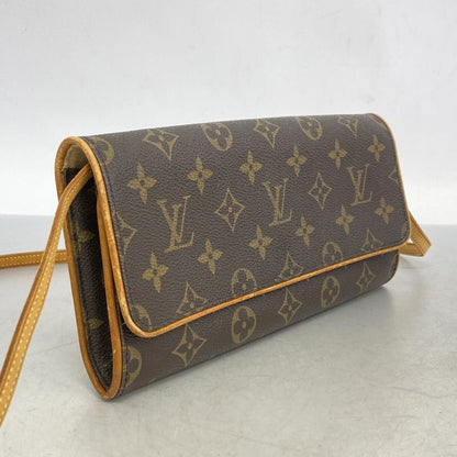Louis Vuitton Shoulder Bag Monogram Pochette Twin GM M51852 Brown Ladies