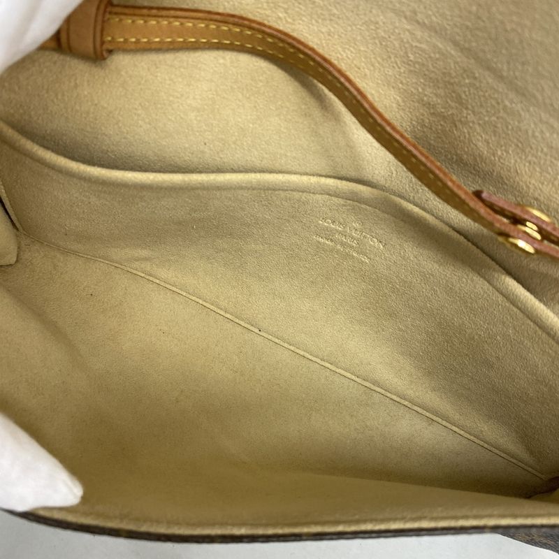 Louis Vuitton Shoulder Bag Monogram Pochette Twin GM M51852 Brown Ladies