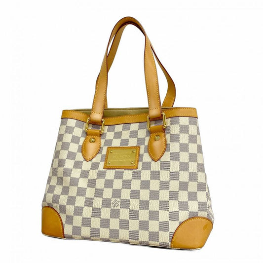 Louis Vuitton Tote Bag Damier Azure Hampstead PM N51207 White Ladies