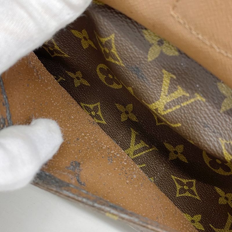 Louis Vuitton Shoulder Bag Monogram Genefeuille MM M51226 Brown Ladies