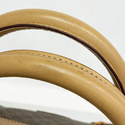 Celine Boston Bag Macadam PVC Brown Gold Hardware Men Women Unisex