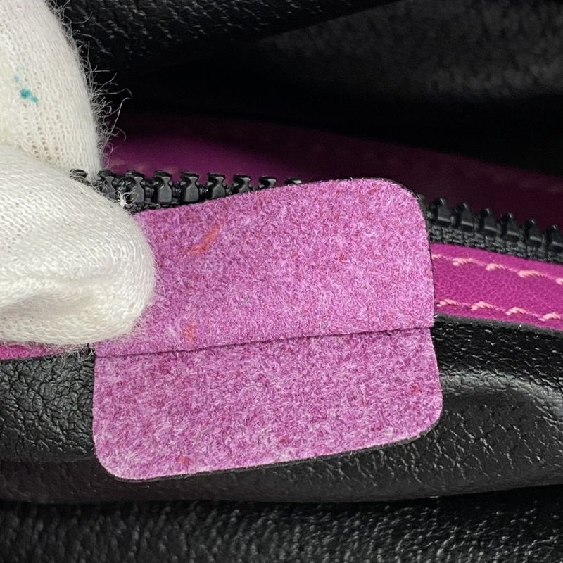 Celine Shoulder Bag Leather Pink Gold Hardware Women