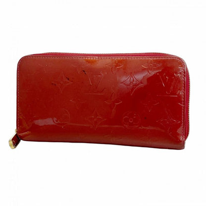 Louis Vuitton Vernis Zippy Wallet M91732 Rouge Grenadine Ladies