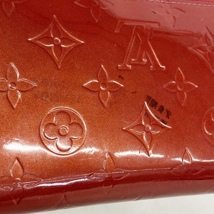 Louis Vuitton Vernis Zippy Wallet M91732 Rouge Grenadine Ladies