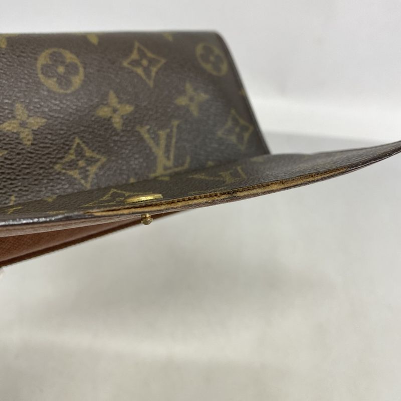 Louis Vuitton Long Wallet Monogram Pochette Porte Monet Cles Di M61726 Brown