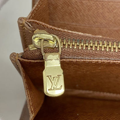 Louis Vuitton Long Wallet Monogram Pochette Porte Monet Cles Di M61726 Brown