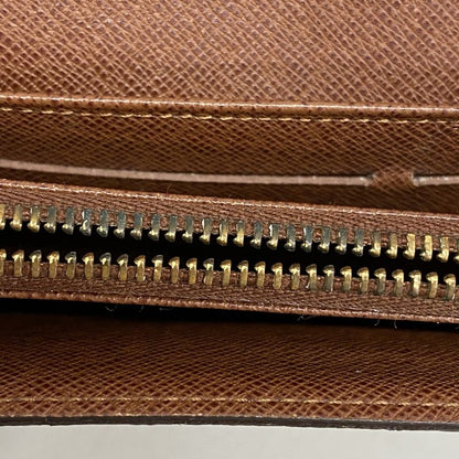 Louis Vuitton Long Wallet Monogram Pochette Porte Monet Cles Di M61726 Brown