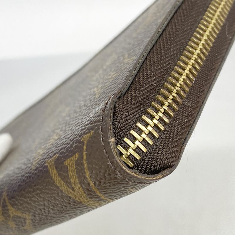 Louis Vuitton Long Wallet Monogram Zippy Wallet M60017 Brown Men Women Unisex