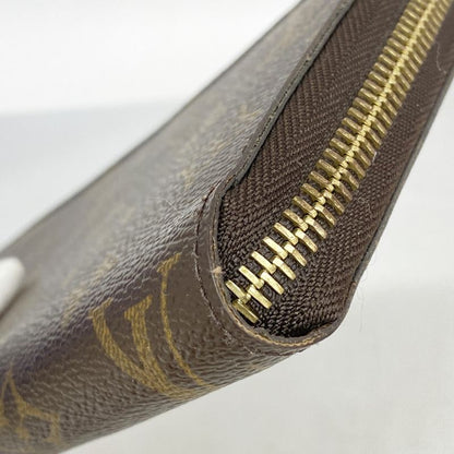 Louis Vuitton Long Wallet Monogram Zippy Wallet M60017 Brown Men Women Unisex