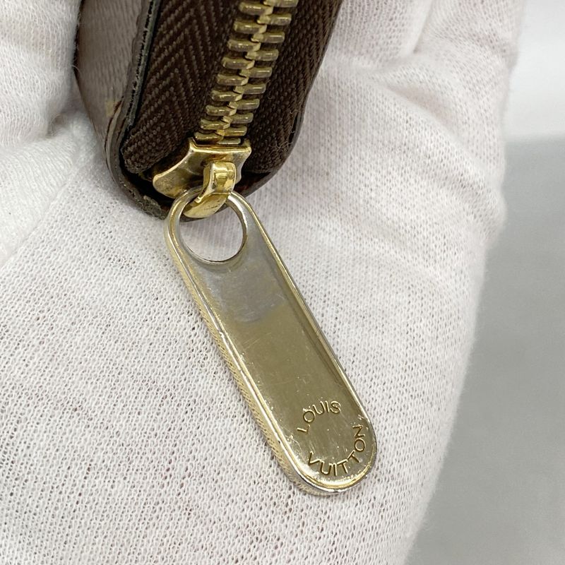 Louis Vuitton Long Wallet Monogram Zippy Wallet M60017 Brown Men Women Unisex