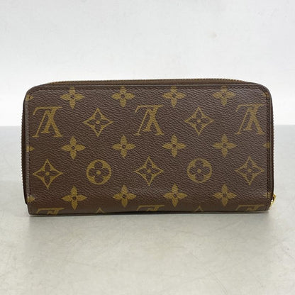 Louis Vuitton Long Wallet Monogram Zippy Wallet M60017 Brown Men Women Unisex