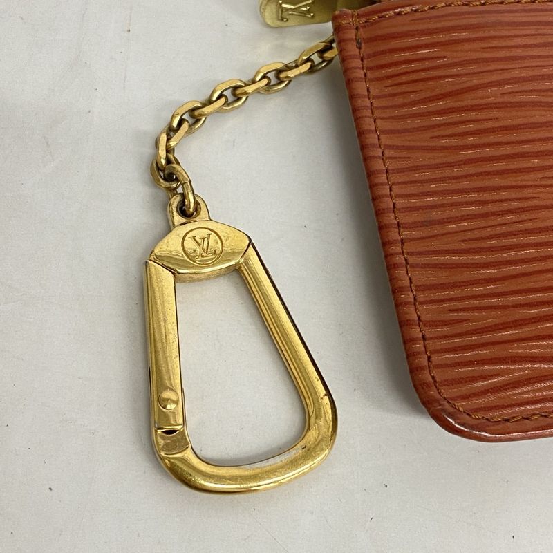 Louis Vuitton Coin Case Epi Pochette Cles M63803 Kenyan Brown Men Women Unisex