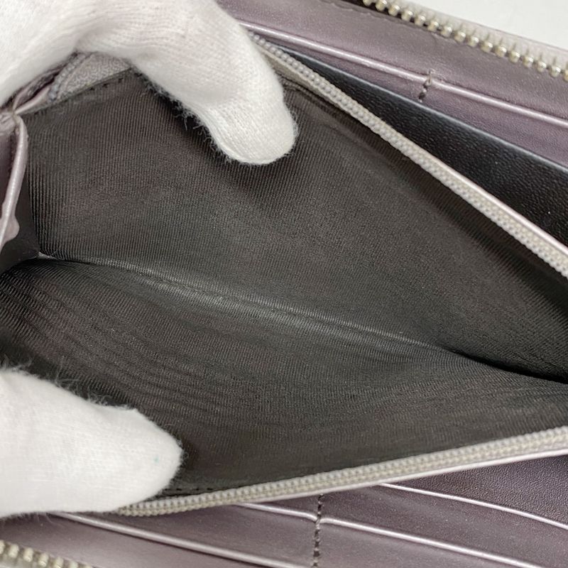 Guccissima 308260 Leather Pink Silver Hardware Women Long Wallet