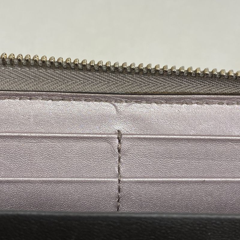 Guccissima 308260 Leather Pink Silver Hardware Women Long Wallet