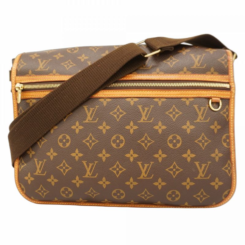 Louis Vuitton Shoulder Bag Monogram Messenger Bosfort GM M40105 Brown Men's