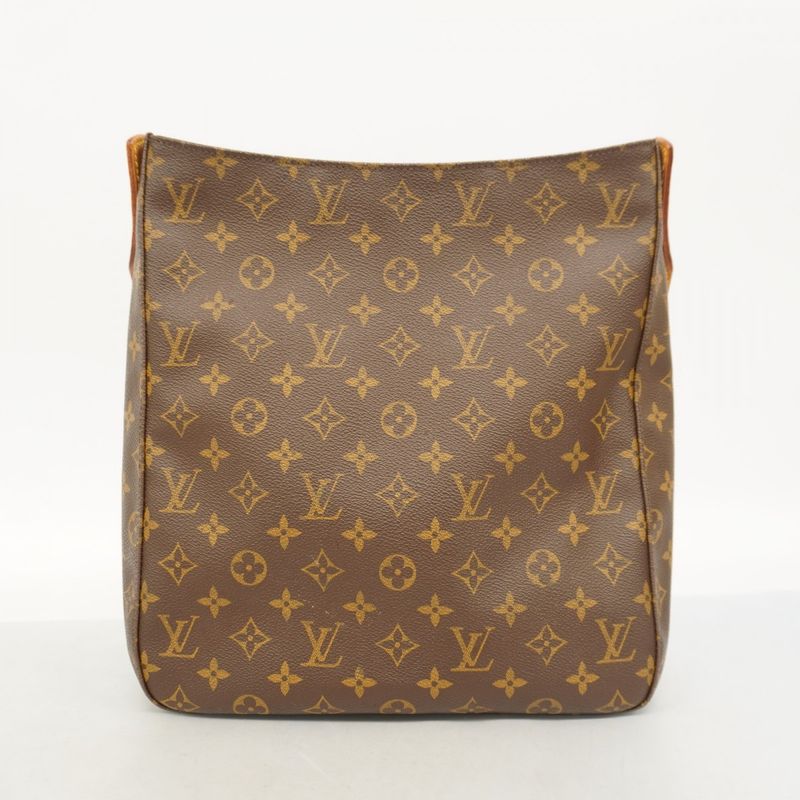 Louis Vuitton Shoulder Bag Monogram Looping GM M51145 Brown Ladies