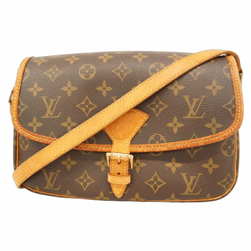 Louis Vuitton Shoulder Bag Monogram Sologne M42250 Brown Ladies