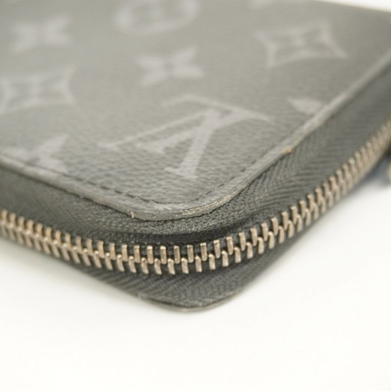 Louis Vuitton Long Wallet Monogram-eclipse Zippy Wallet Horizontal M11611 Black