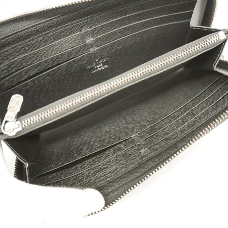 Louis Vuitton Long Wallet Monogram-eclipse Zippy Wallet Horizontal M11611 Black