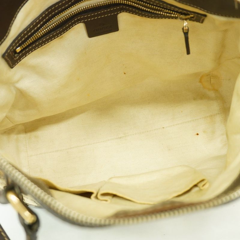 Gucci Handbag GG Canvas Sherry Line Mayfair 269894 Canvas Brown Gold Hardware