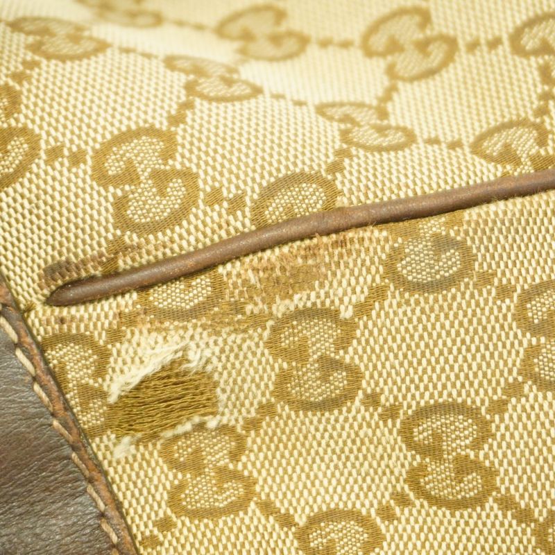 Gucci Handbag GG Canvas Sherry Line Mayfair 269894 Canvas Brown Gold Hardware