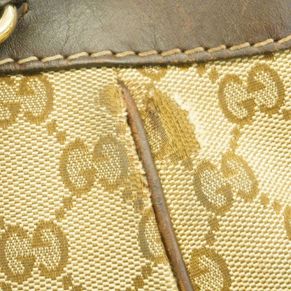Gucci Handbag GG Canvas Sherry Line Mayfair 269894 Canvas Brown Gold Hardware