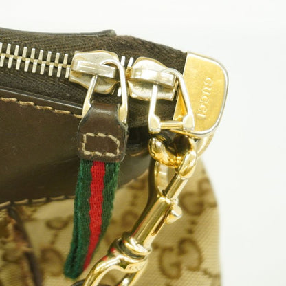 Gucci Handbag GG Canvas Sherry Line Mayfair 269894 Canvas Brown Gold Hardware