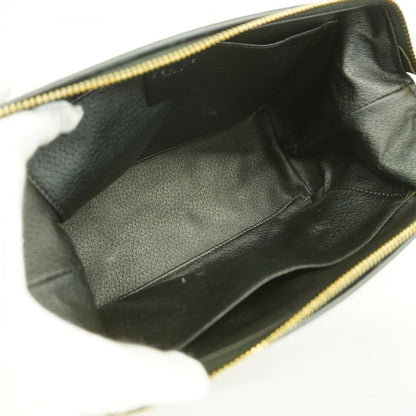 Celine Pouch Macadam PVC Black Gold Hardware Women